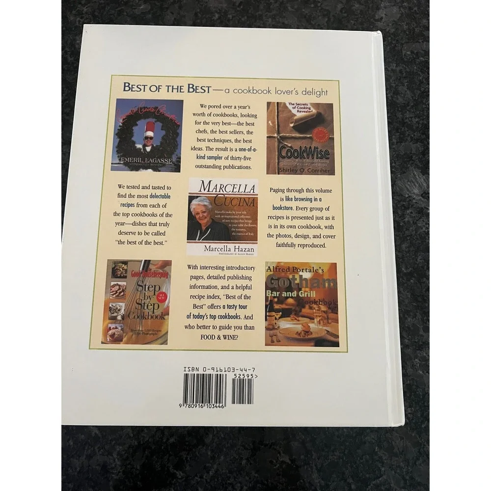 Best of the Best Cookbook Food & Wine Emeril Lagasse Martha Stewart VTG‎ 1998